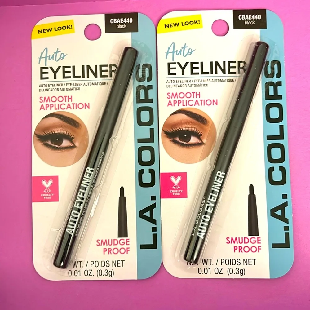 COPY - L.A. COLORS AUTO EYELINER. BLACK. SMOOTH APPLICATION SMUDGE PROOF 0.01OZ